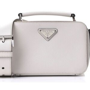 Prada Crossbody Bag Saffiano Leather white